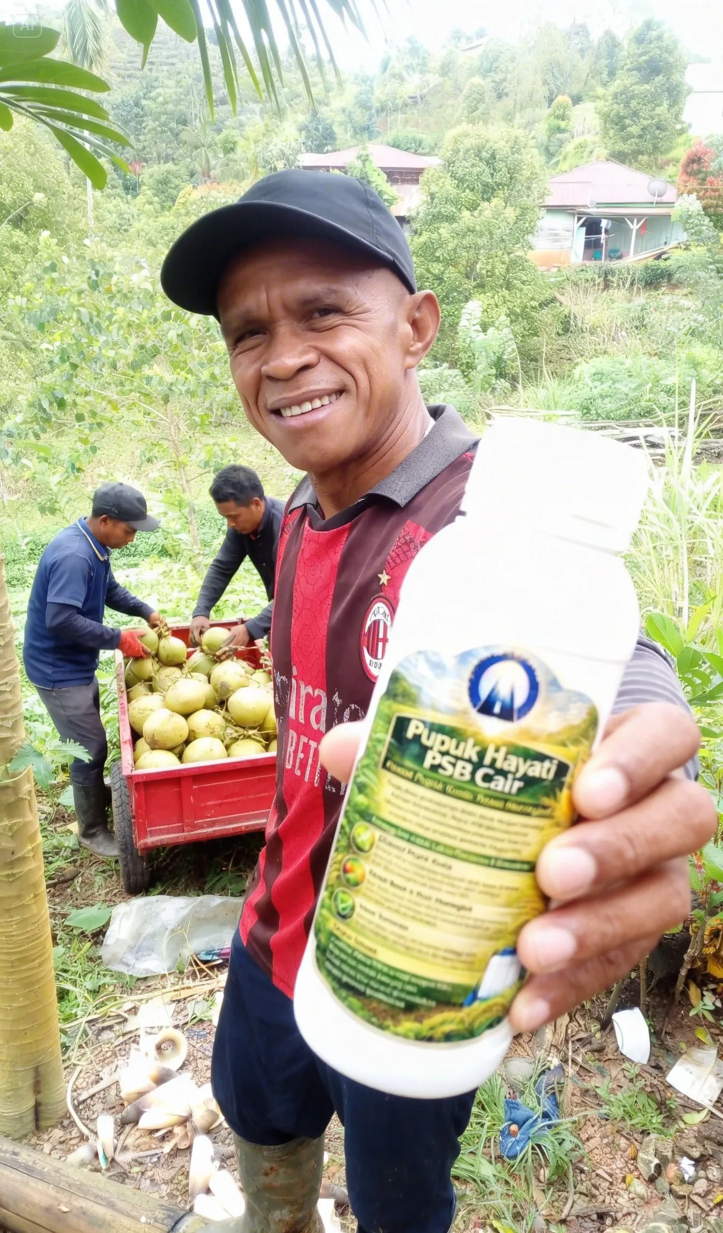 Tanaman Kelapa - Setelah pakai PSB Cair
